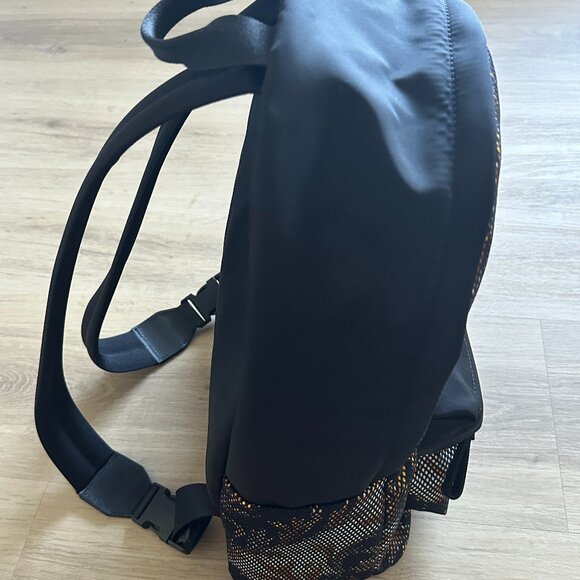 NEW Versace Black Backpack in Acanthus Mesh Nylon with Baroque Design main image 7